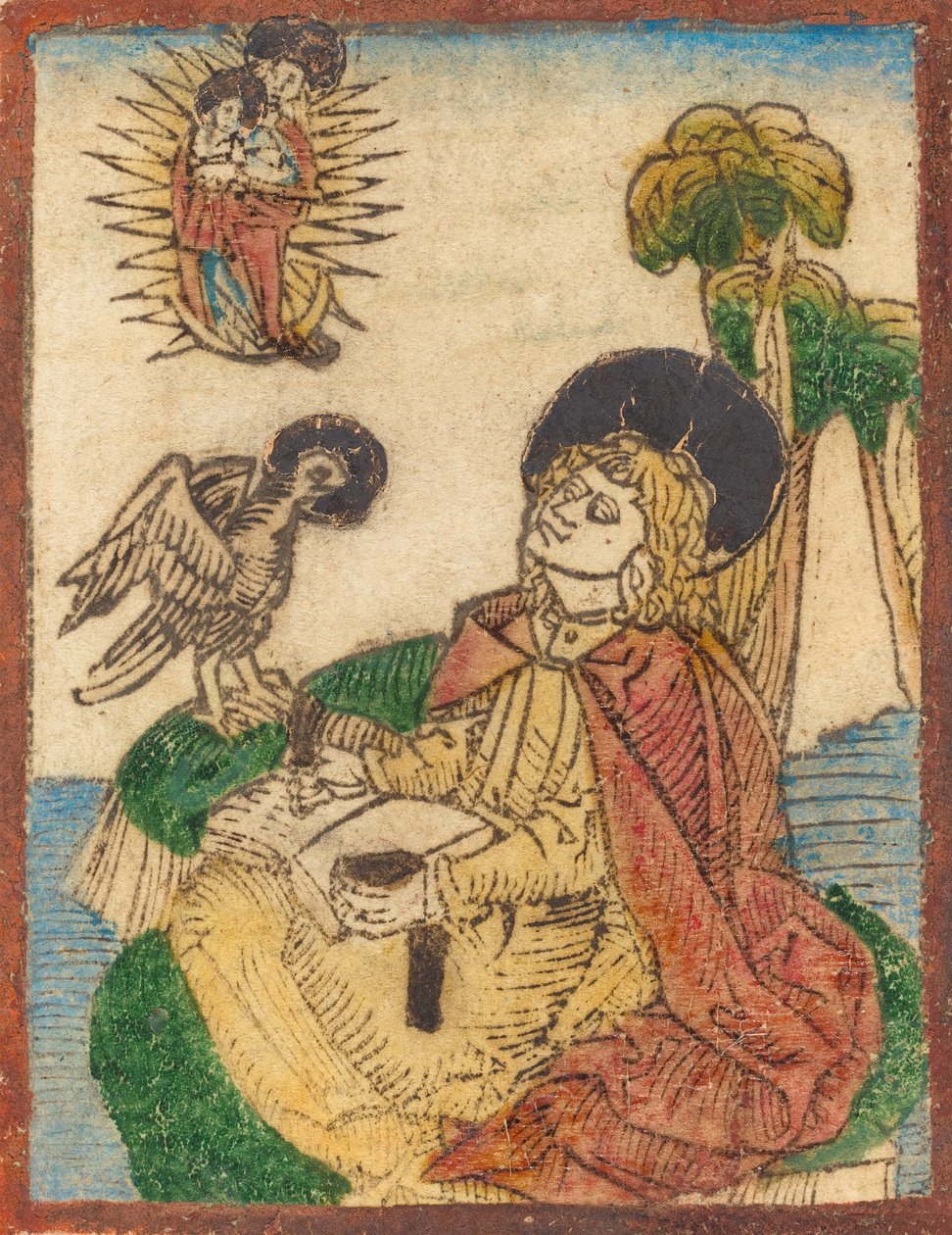 Pyhä Johannes Patmoksen saarella, 14801490. tekijältä Unbekannt