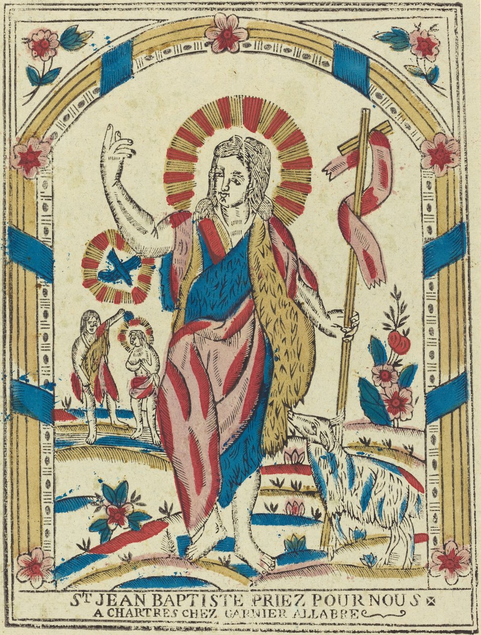 Pyhä Johannes Kastaja Rukoile puolestamme, n. 1820. tekijältä Unbekannt