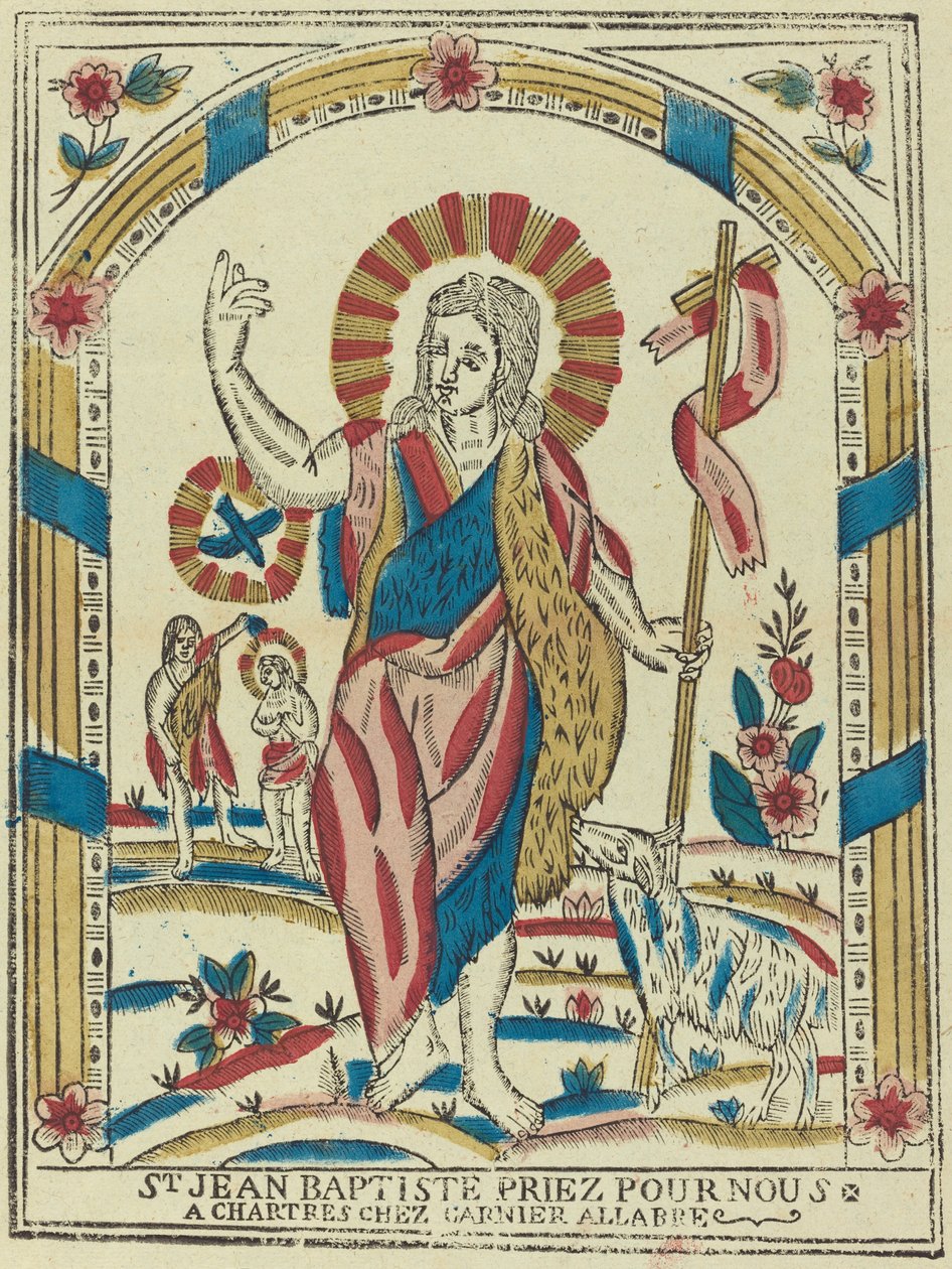 Pyhä Johannes Kastaja Rukoile puolestamme, n. 1820. tekijältä Unbekannt