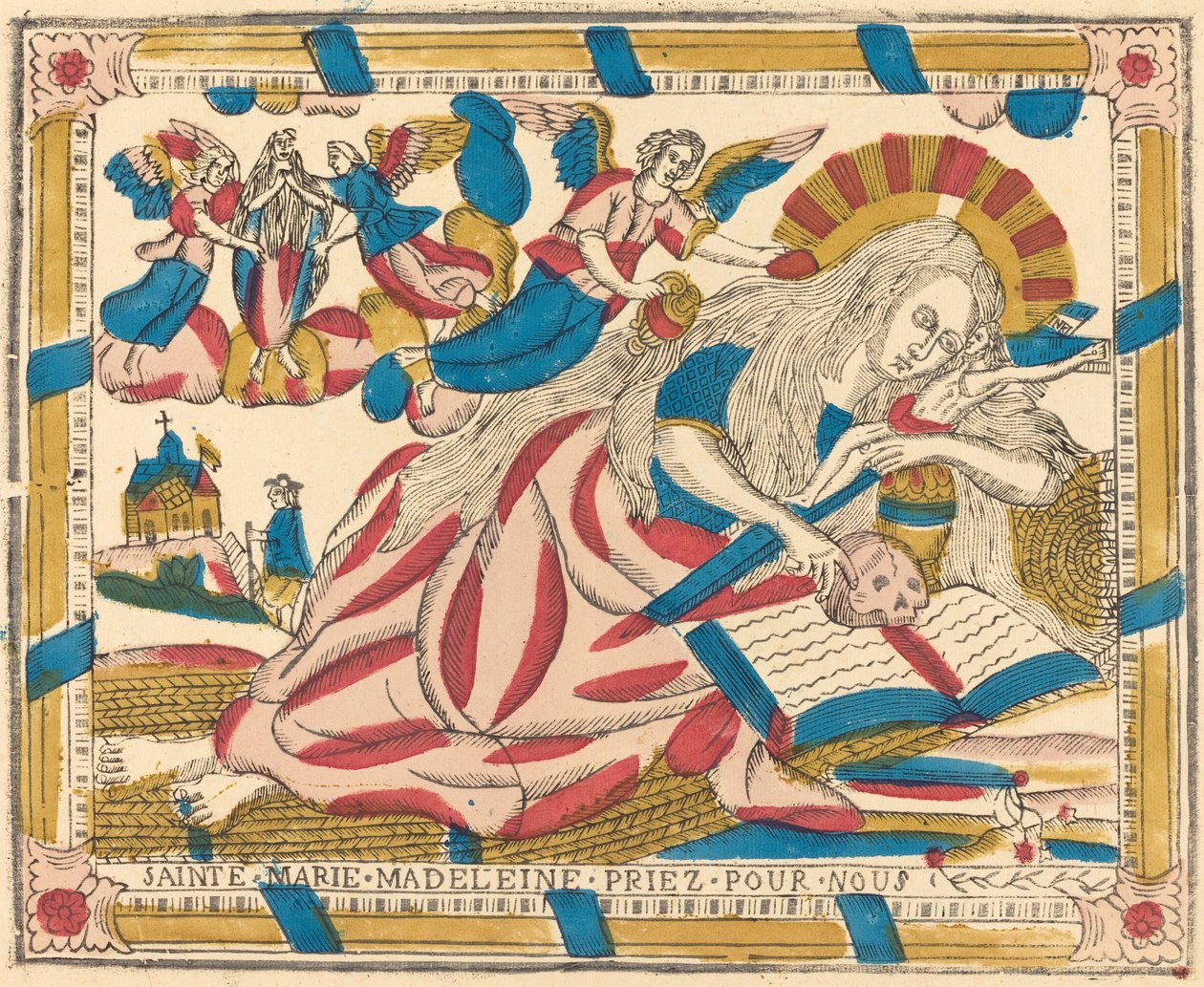 Pyhä Maria Magdaleena Rukoile puolestamme, n. 1820. tekijältä Unbekannt