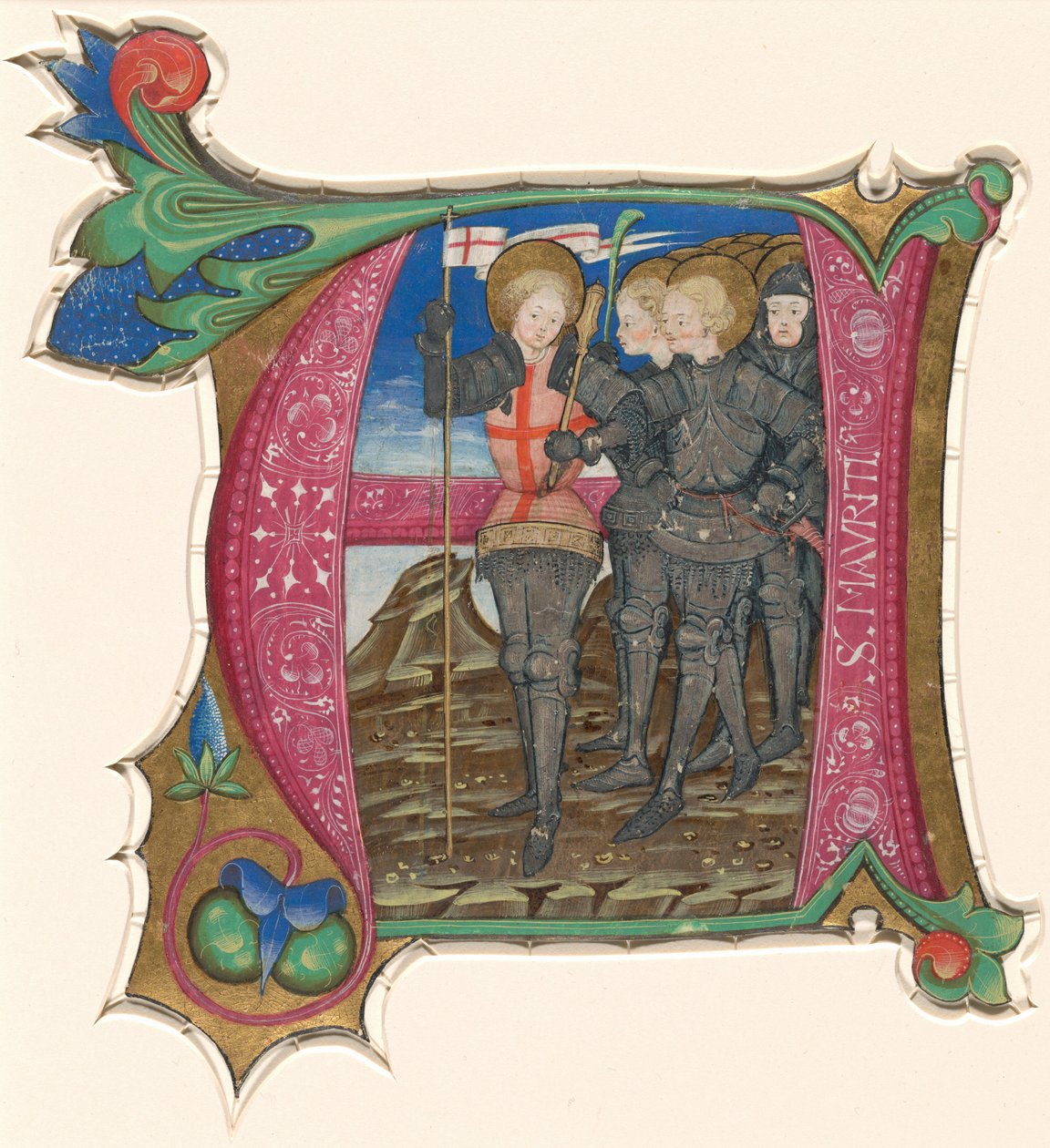 Pyhä Maurikius ja Theban-legioona, 1400-luvun kolmas neljännes. tekijältä Unbekannt