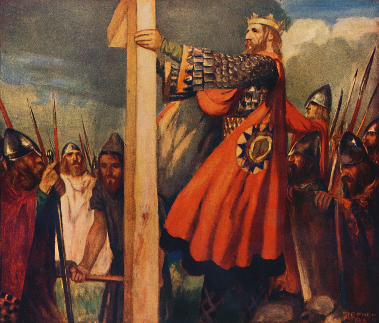 Saint Oswald Hevenfelthissä, 1912 tekijältä Unbekannt