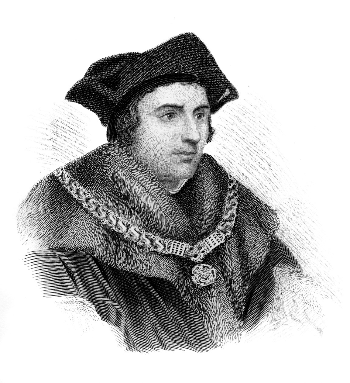 Saint Sir Thomas More, englantilainen poliitikko, tutkija ja marttyyri, 1850 tekijältä Unbekannt