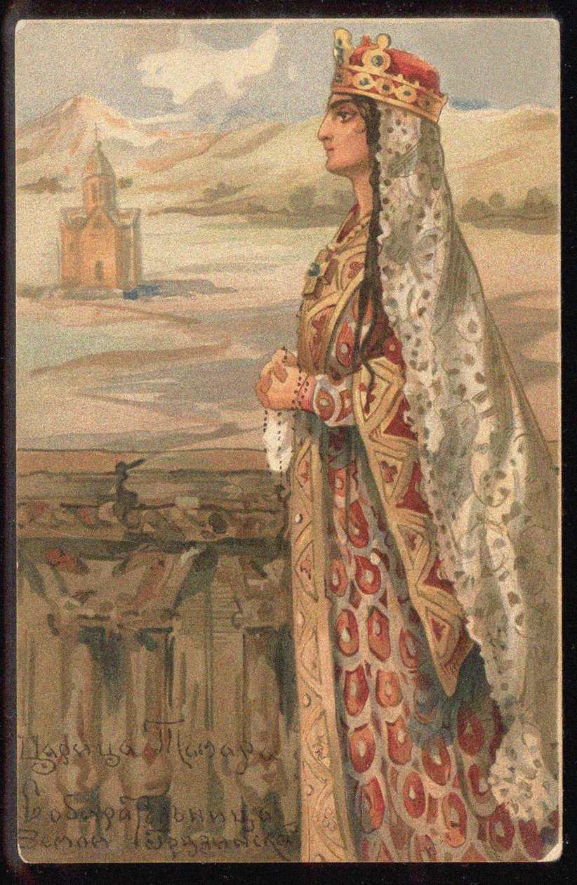 Pyhä Tamara Georgialainen, 1800-luvun toinen puoli. tekijältä Unbekannt