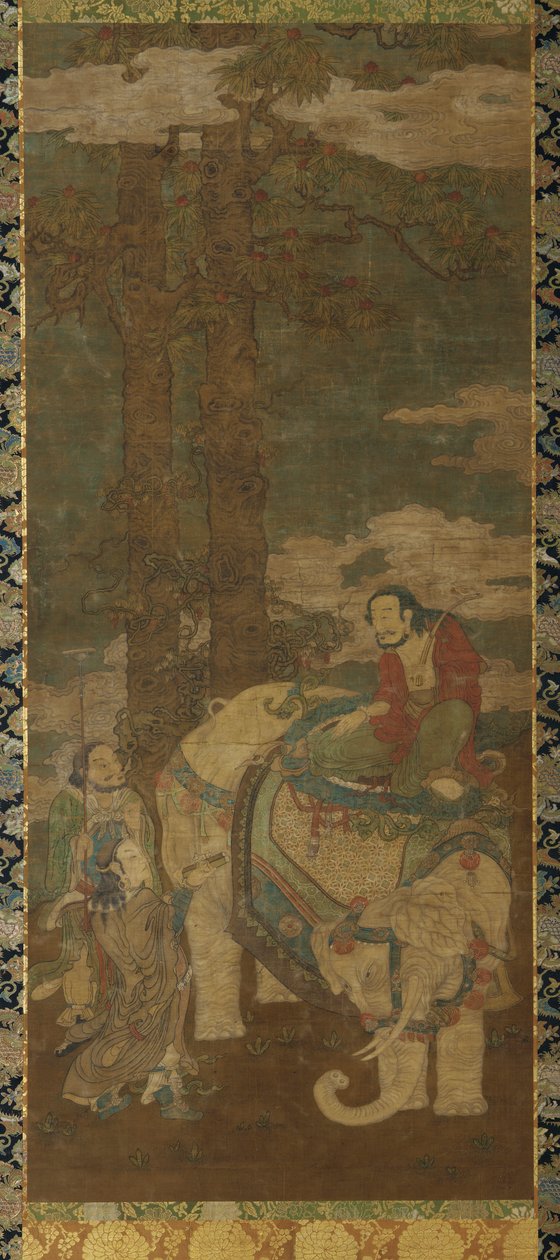 Sakyamuni norsulla, 1500-1600-luvulla. tekijältä Unbekannt