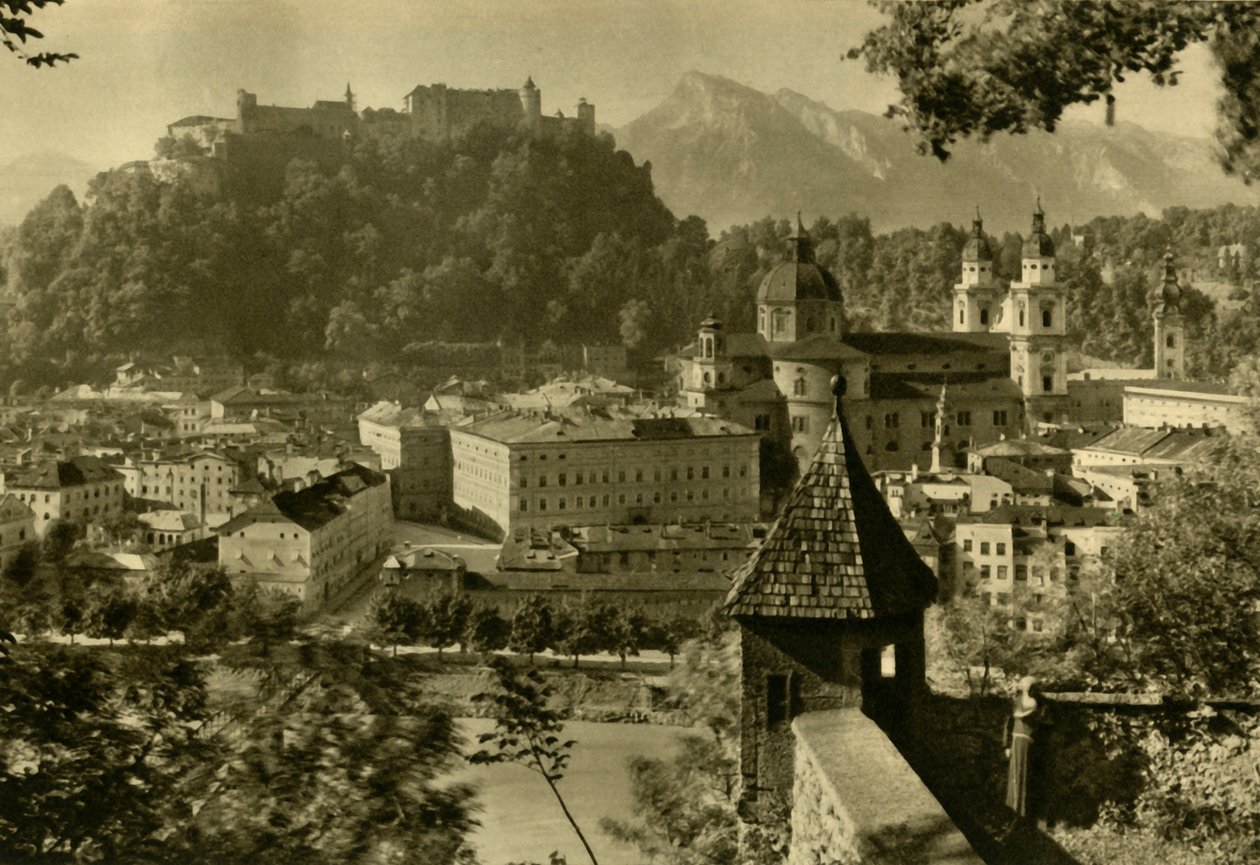 Salzburg Kapuzinerbergistä, Itävallasta, vuodelta 1935. tekijältä Unbekannt