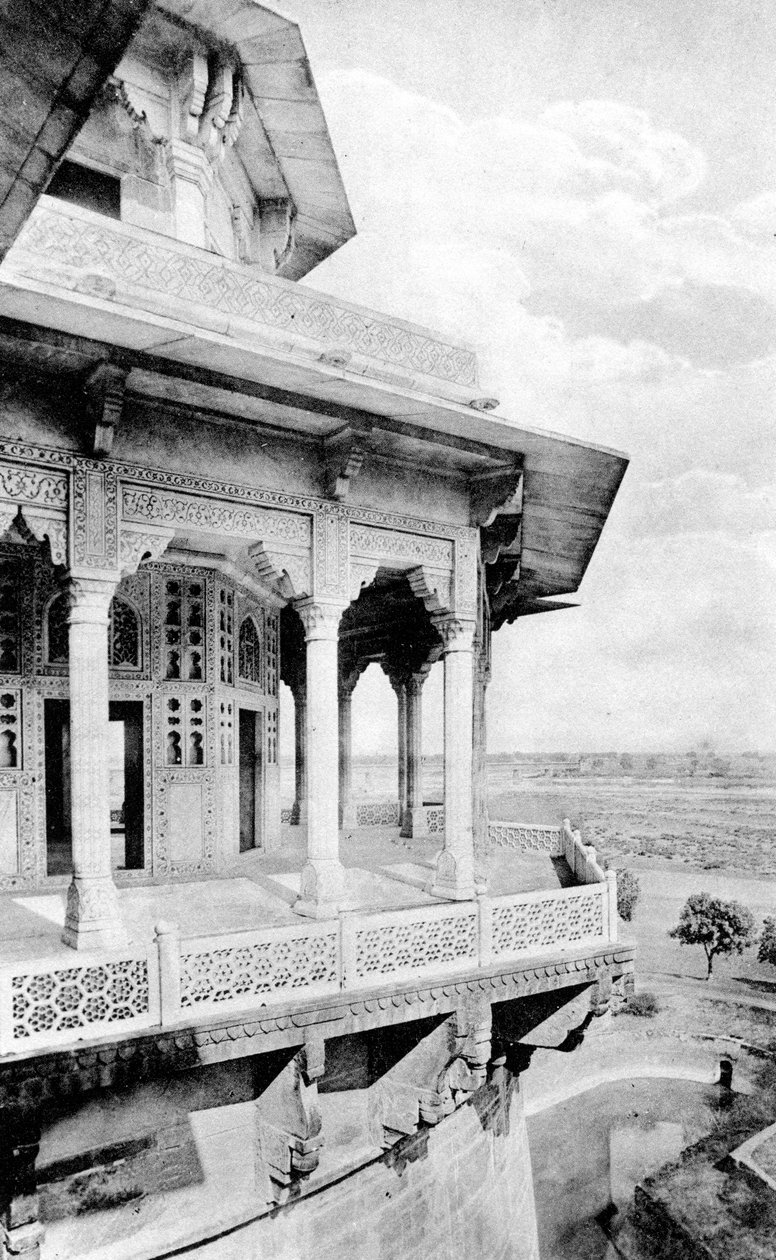 Samman Burj -parveke Agra Fortissa, 1900-luku tekijältä Unbekannt