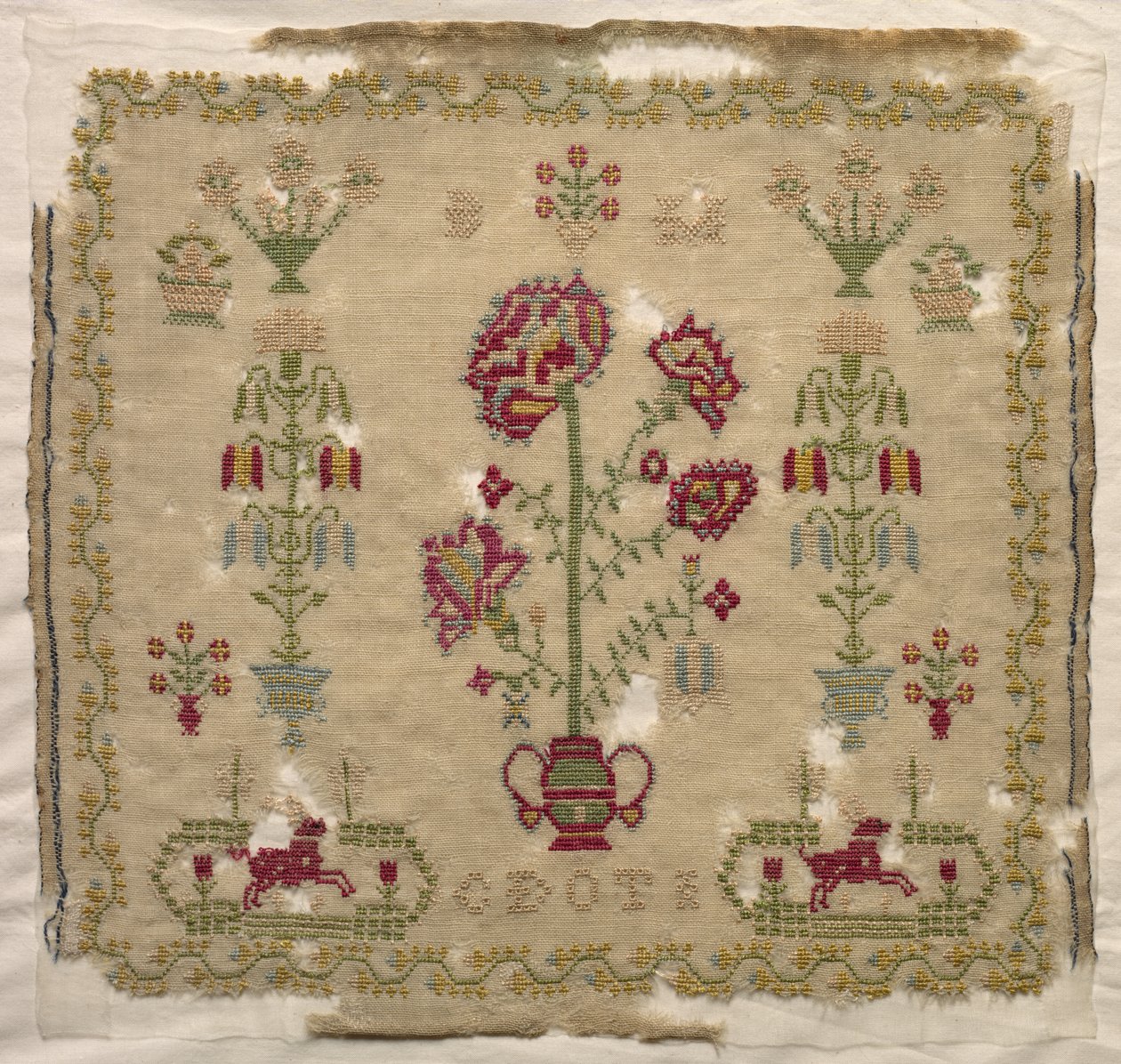 Sampleri, 1800-luvun alku. tekijältä Unbekannt