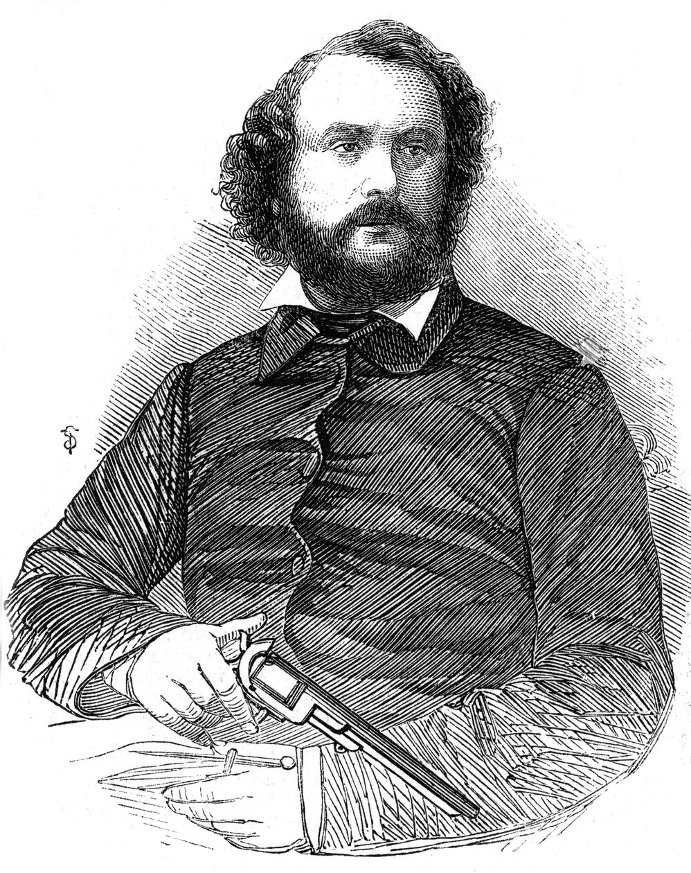 Samuel Colt 1814-1862, Colt-revolverin keksijä, 1856 tekijältä Unbekannt