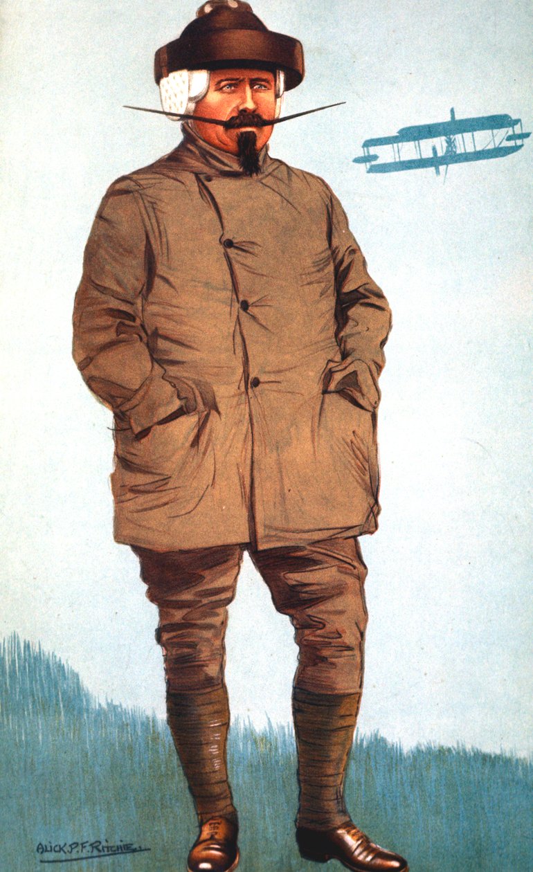 Samuel Franklin Cody 1862-1913, amerikkalaissyntyinen brittiläinen ilmailun pioneeri tekijältä Unbekannt