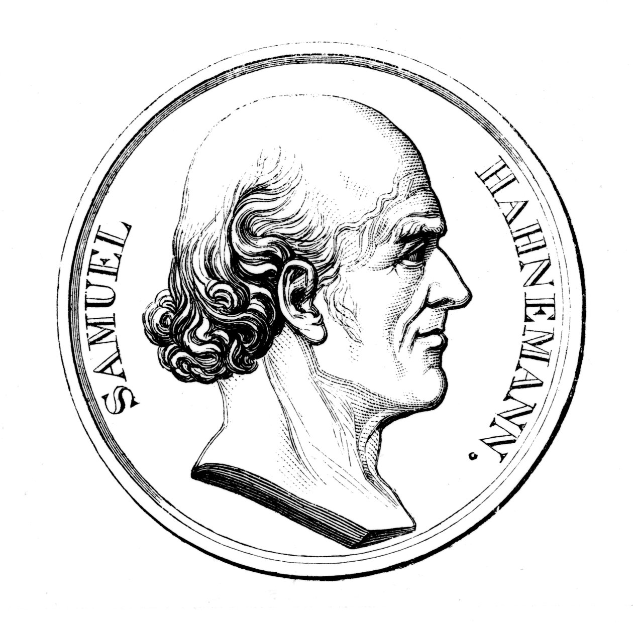Samuel Hahnemann, saksalainen lääkäri, 1860 tekijältä Unbekannt
