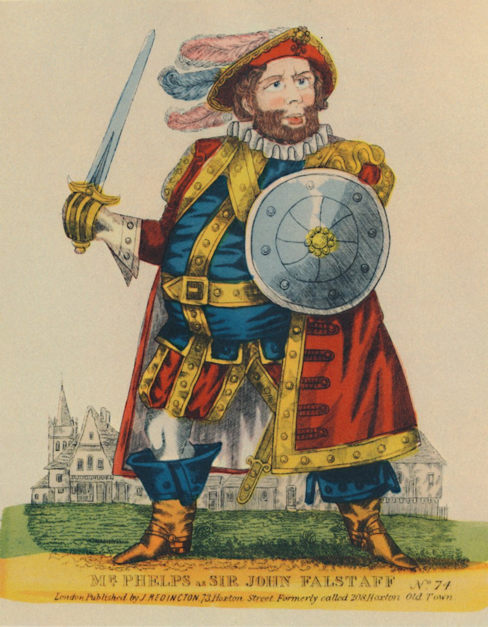 Samuel Phelps, 1804-1878 Falstaffina, c1860, 1948. tekijältä Unbekannt
