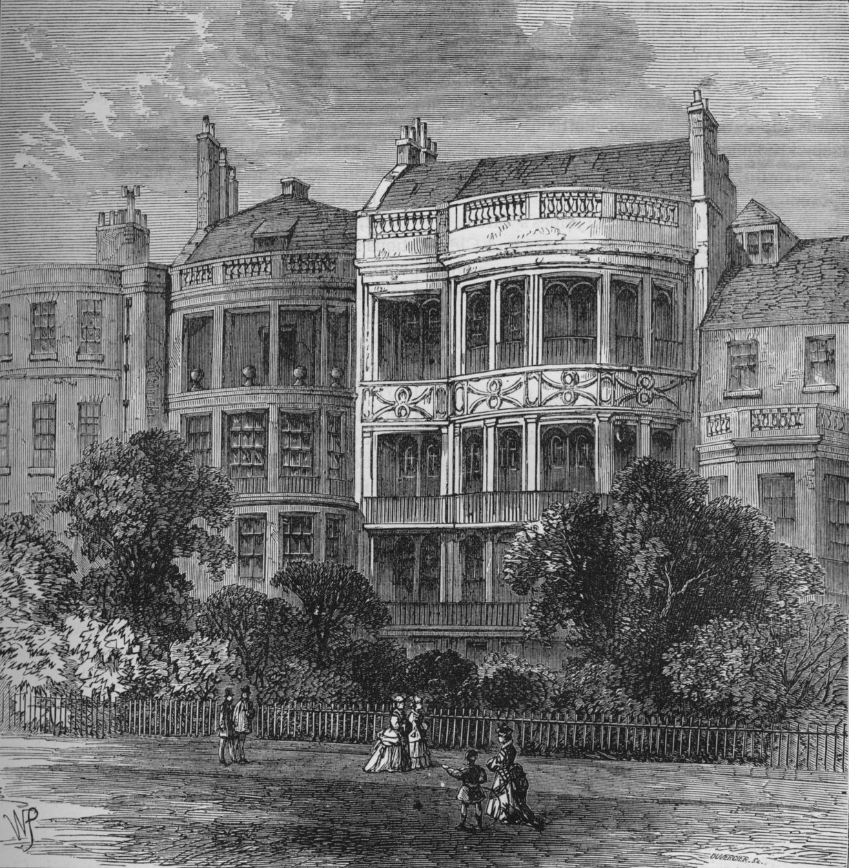 Samuel Rogersin talo, Green Parkin edessä, Westminster, Lontoo, c1854 1878 tekijältä Unbekannt