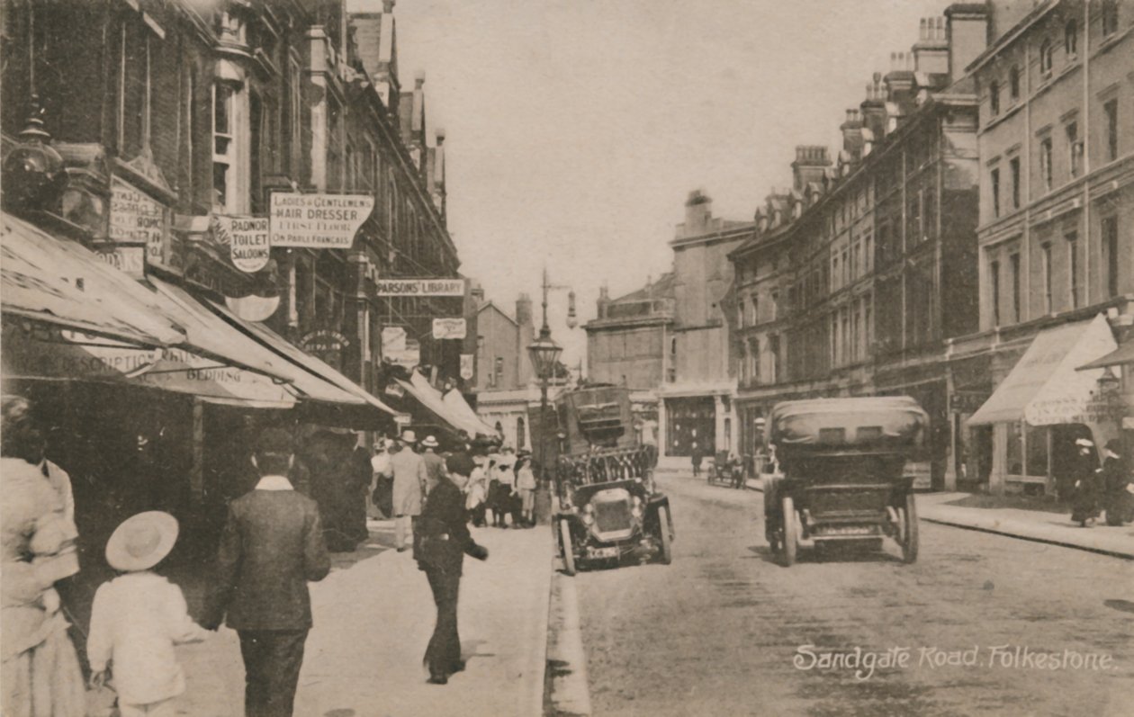 Sandgate Road, Folkestone, 1800-luvun loppu - 1900-luvun alku tekijältä Unbekannt