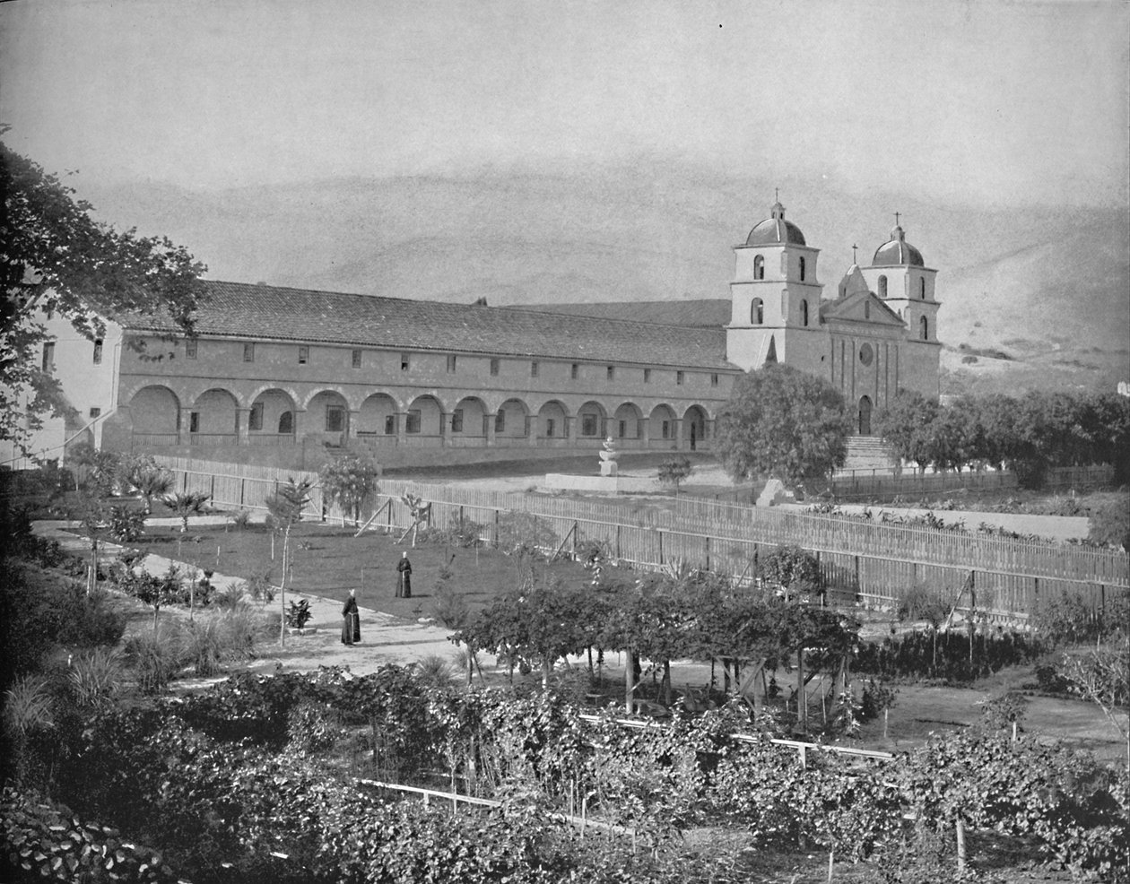 Santa Barbara Mission, Kalifornia, 1897. tekijältä Unbekannt