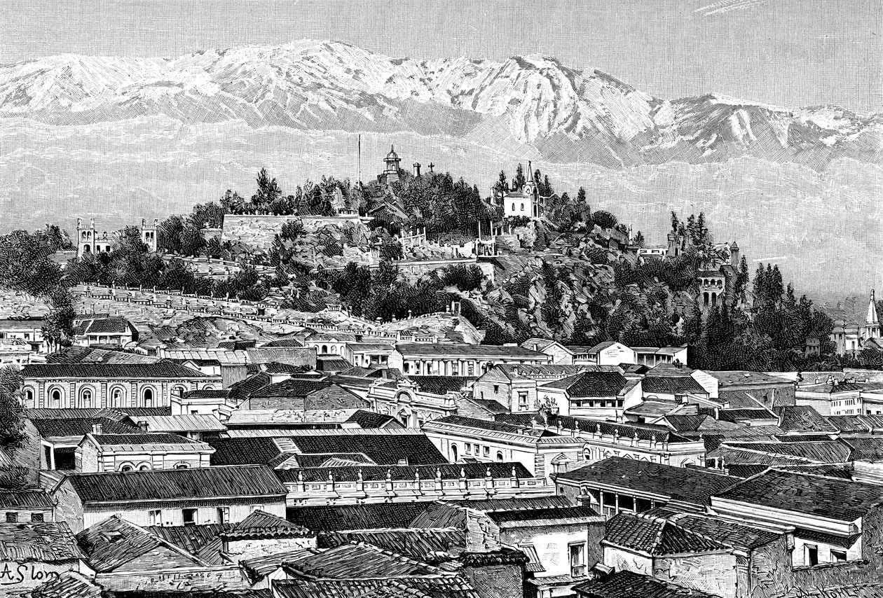Santiago, Chile, 1895 tekijältä Unbekannt