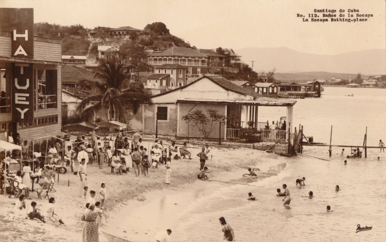 Santiago de Kuuba. La Socapa uimapaikka, Kuuba, 1900-luku tekijältä Unbekannt