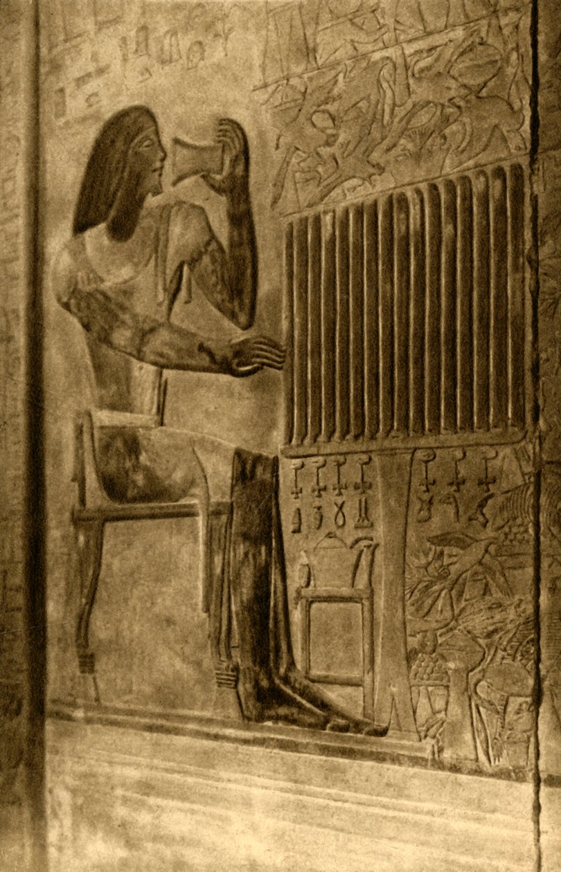 Saqqara - Ptahotepin hauta - seinämaalauskoristelu, c1918-c1939. tekijältä Unbekannt