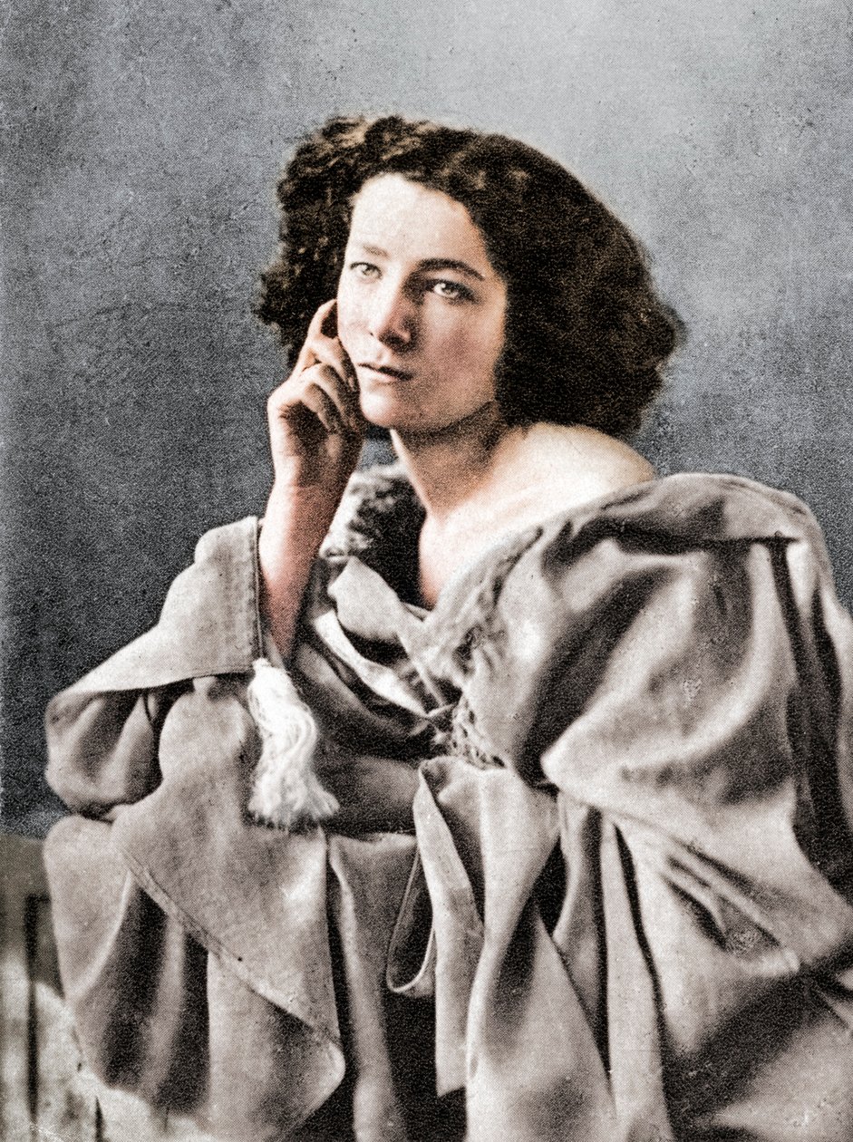 Sarah Bernhardt, ranskalainen näyttelijä, 1869 tekijältä Unbekannt