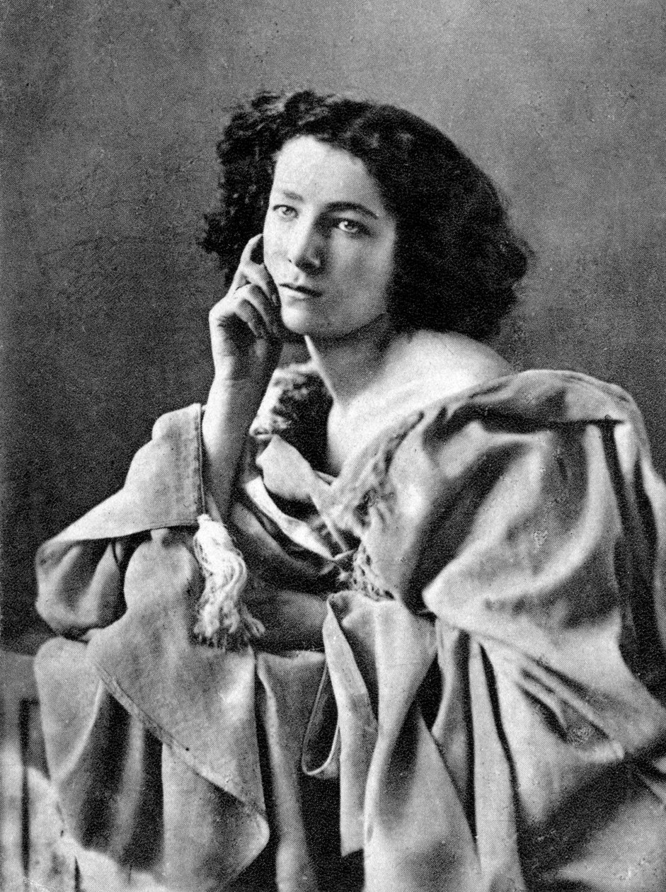 Sarah Bernhardt, ranskalainen näyttelijä, 1869 tekijältä Unbekannt