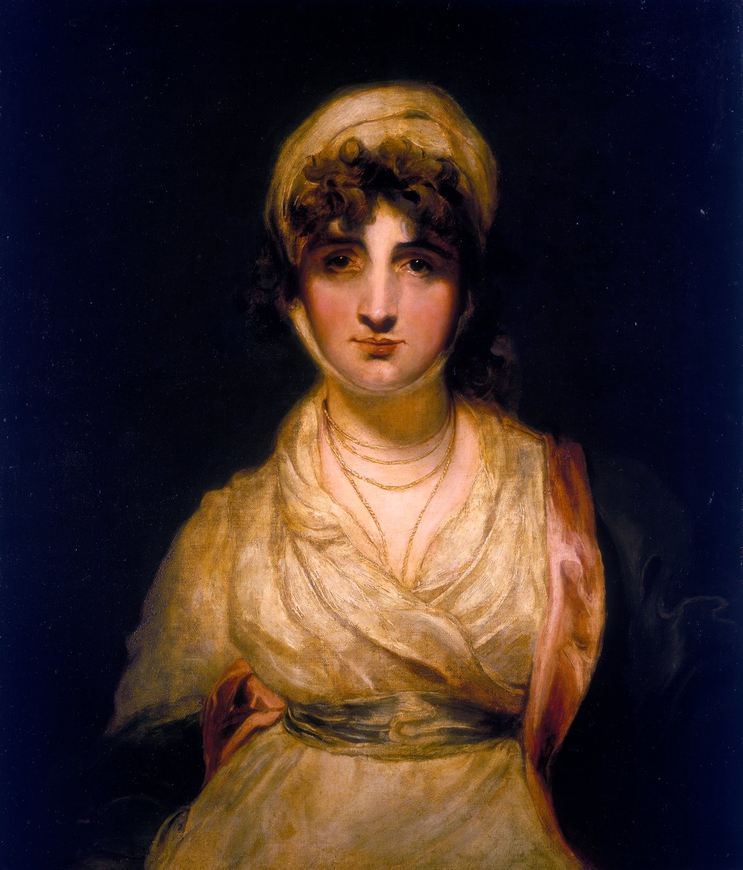 Sarah Siddons rouva Hallerina August von Kotzebuen The Strangerissa, vuoden 1798 jälkeen tekijältä Unbekannt