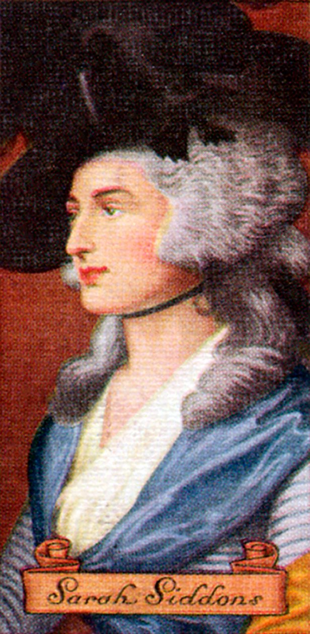 Sarah Siddons, otettu savukekorttisarjasta, 1935 tekijältä Unbekannt