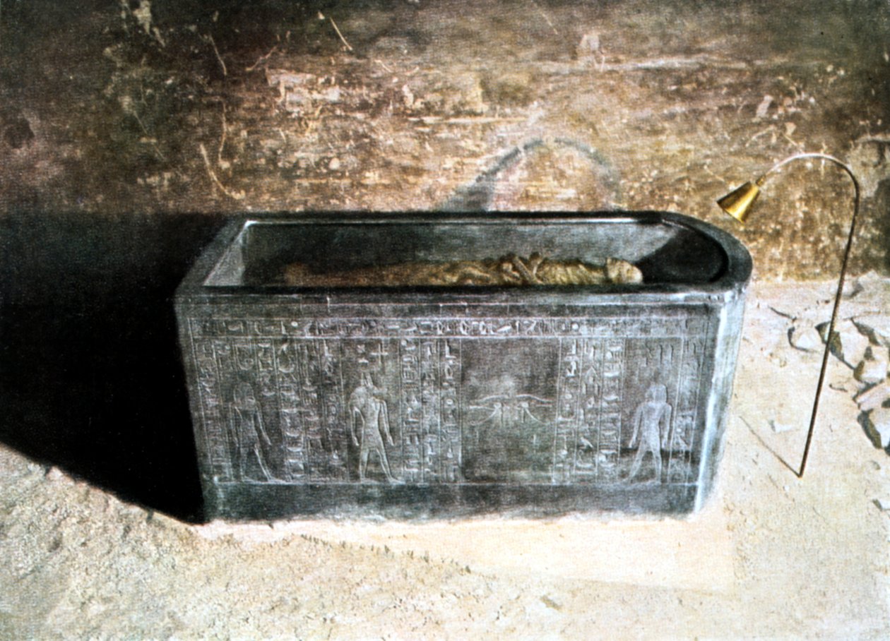 Amenhotep II:n sarkofagi, muinainen egyptiläinen, 18. dynastia, 1400 eaa. tekijältä Unbekannt