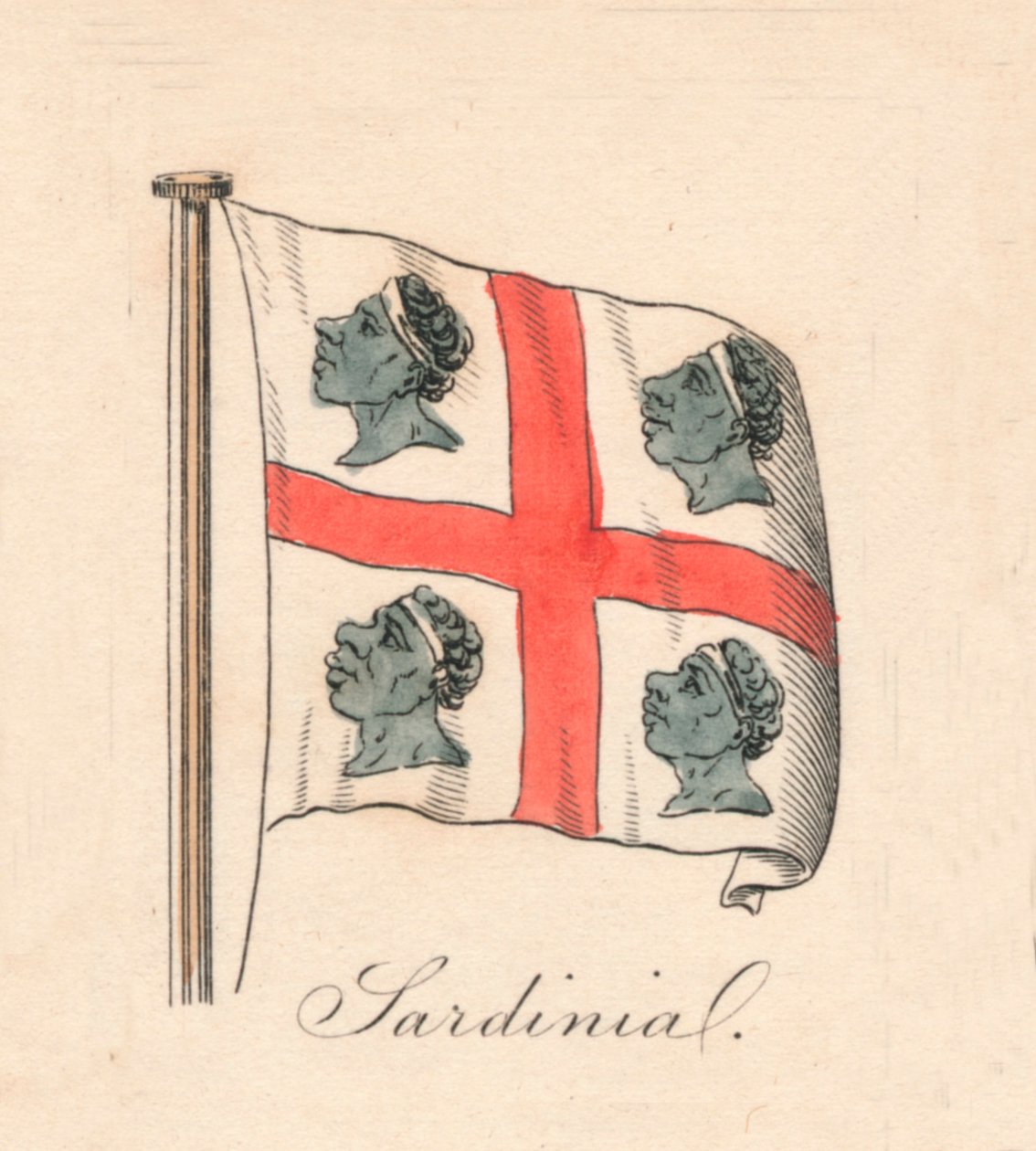 Sardinia, 1838 tekijältä Unbekannt