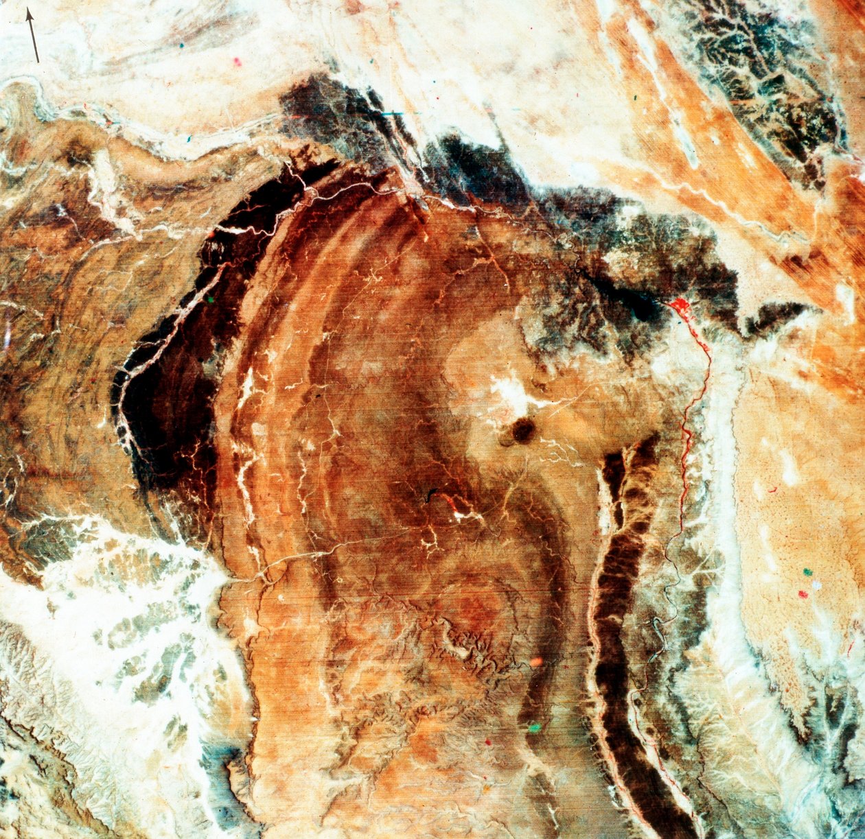 Satelliittikuva Great Namalandista, Namibiasta, 1972 tekijältä Unbekannt