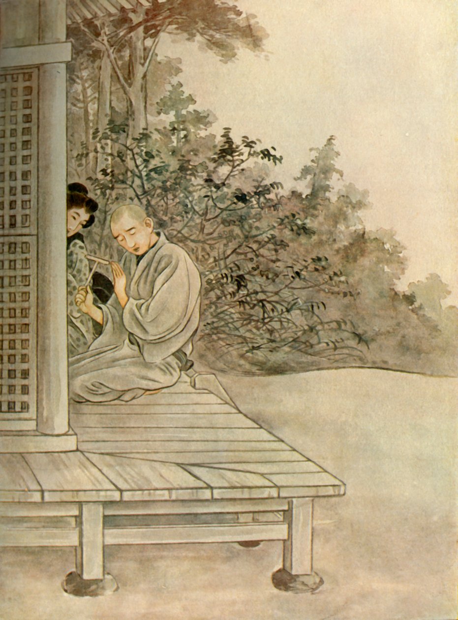 Sawaichi...repeated the Buddhist invocation: Namu Amida Butsu, 1919. tekijältä Unbekannt