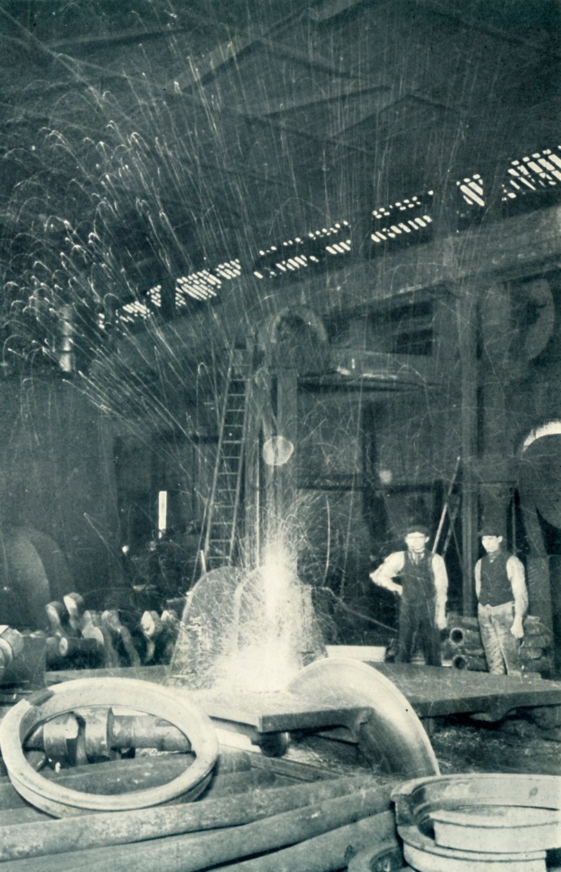 Kylmäteräksen sahaus, 1922. tekijältä Unbekannt