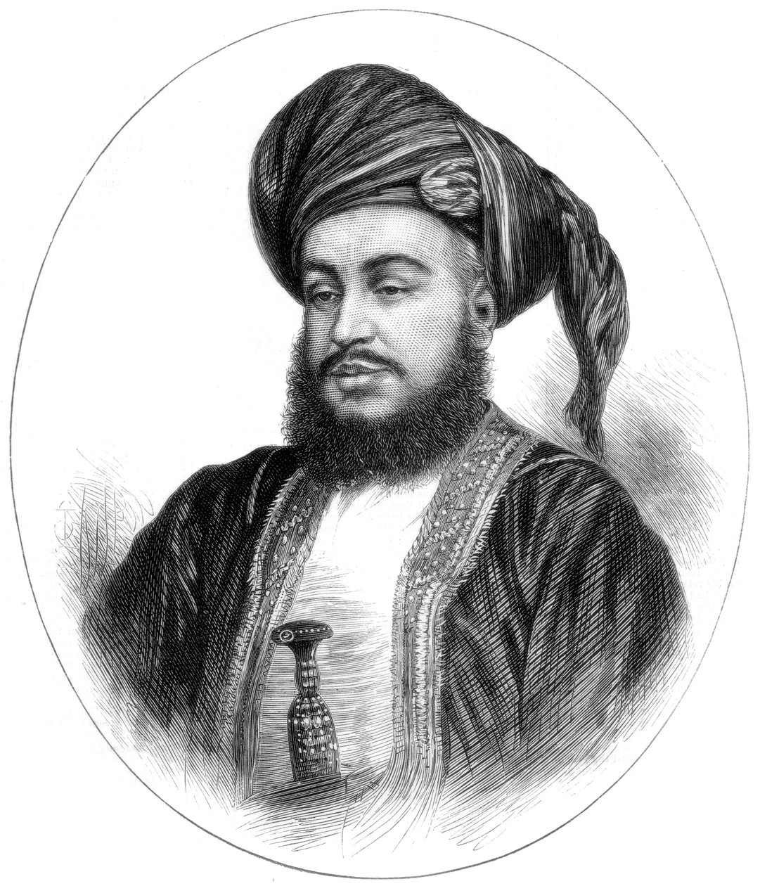Sayyid Barghash Bin Said, Sansibarin sulttaani, 1875 tekijältä Unbekannt
