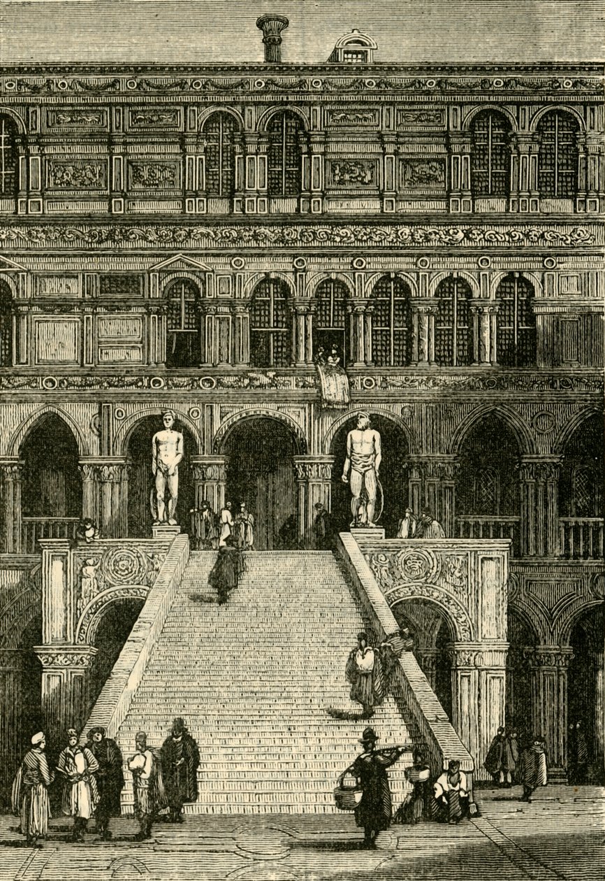 Scala dei Giganti Dogen palatsissa Venetsiassa, 1890. tekijältä Unbekannt