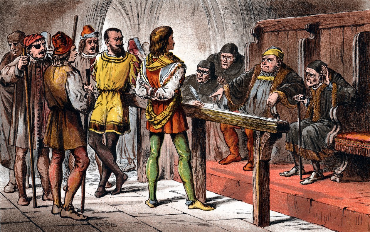 Kohtaus Shakespearen teoksesta Paljon melua tyhjästä, 1856-1858 tekijältä Unbekannt