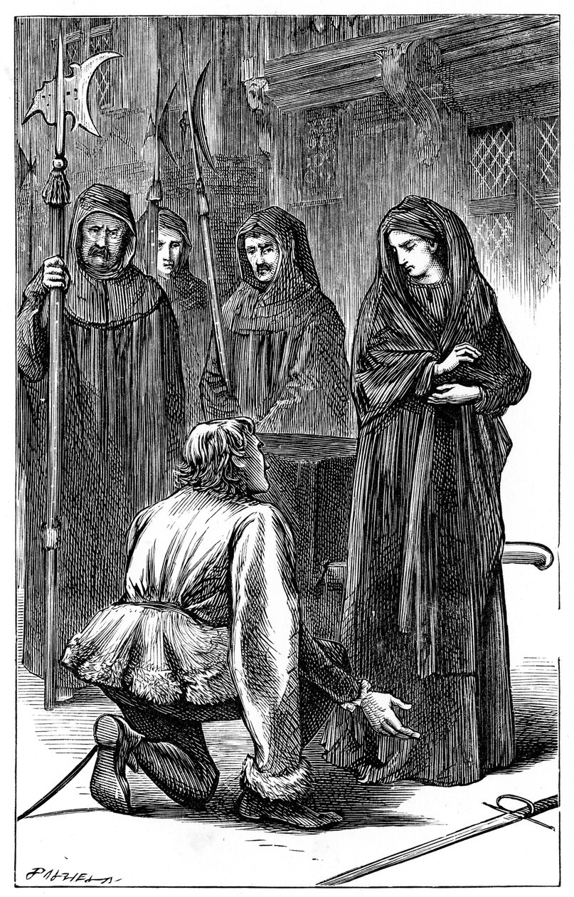 Kohtaus Shakespeares Richard III:sta, 1591 c1870 tekijältä Unbekannt