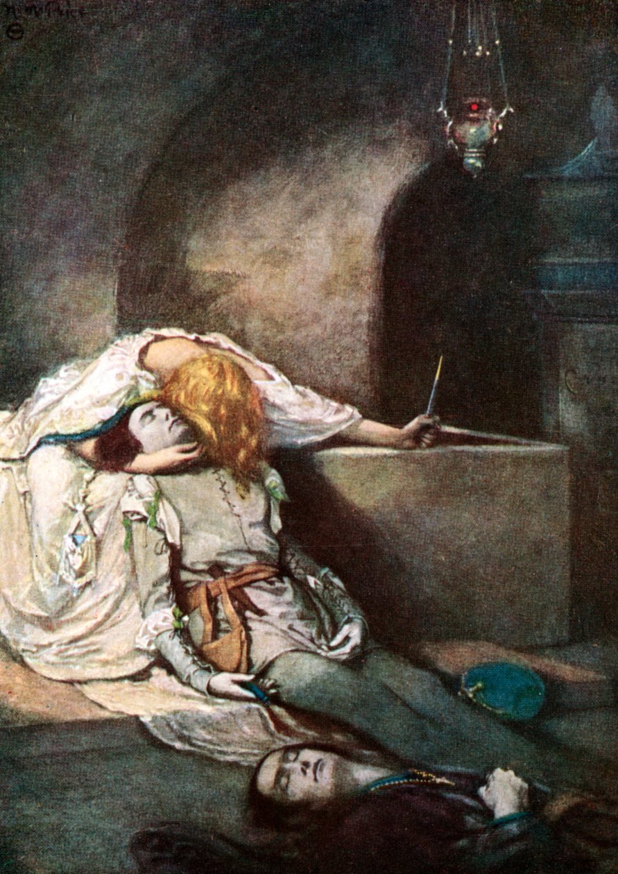 Kohtaus Shakespearen Romeosta ja Juliasta tekijältä Unbekannt