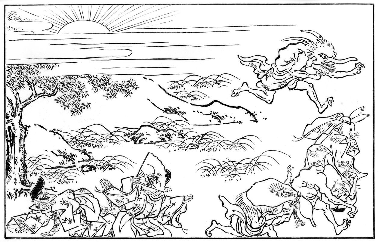 Kohtaus Demon Legionin yömatkasta, 1400-luku 1886 tekijältä Unbekannt