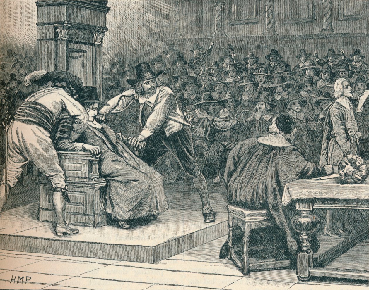 Kohtaus alahuoneessa: puhuja pakotettu, 1629 1905 tekijältä Unbekannt
