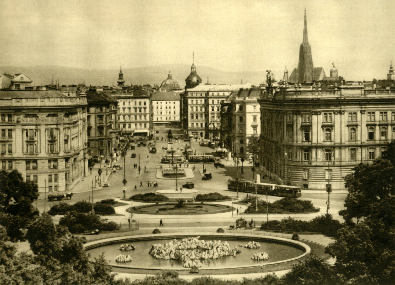 Schwarzenbergplatz, Wien, Itävalta, 1935. tekijältä Unbekannt