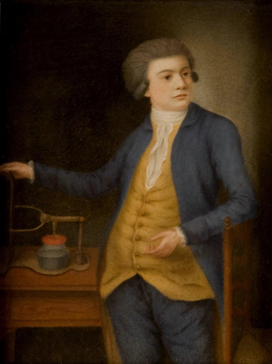 Tiedemies sähköinstrumentin kanssa, 1780-luku tekijältä Unbekannt