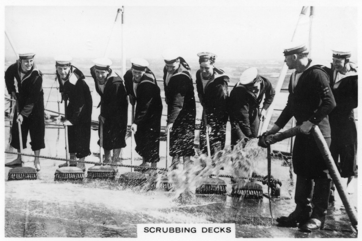 Kannen pesua HMS Nelsonissa, 1937 tekijältä Unbekannt