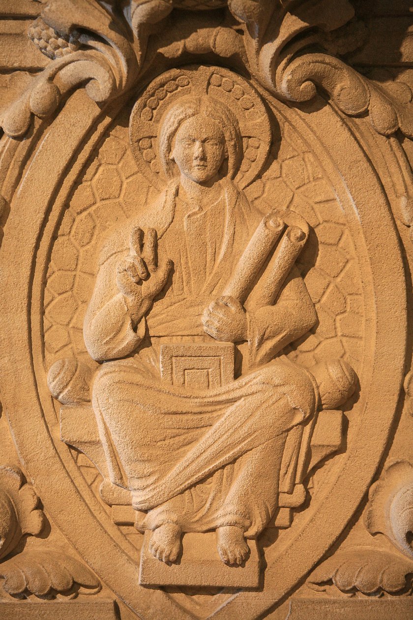 Kristuksen veistos Soulacin basilikassa Soulac France tekijältä Unbekannt