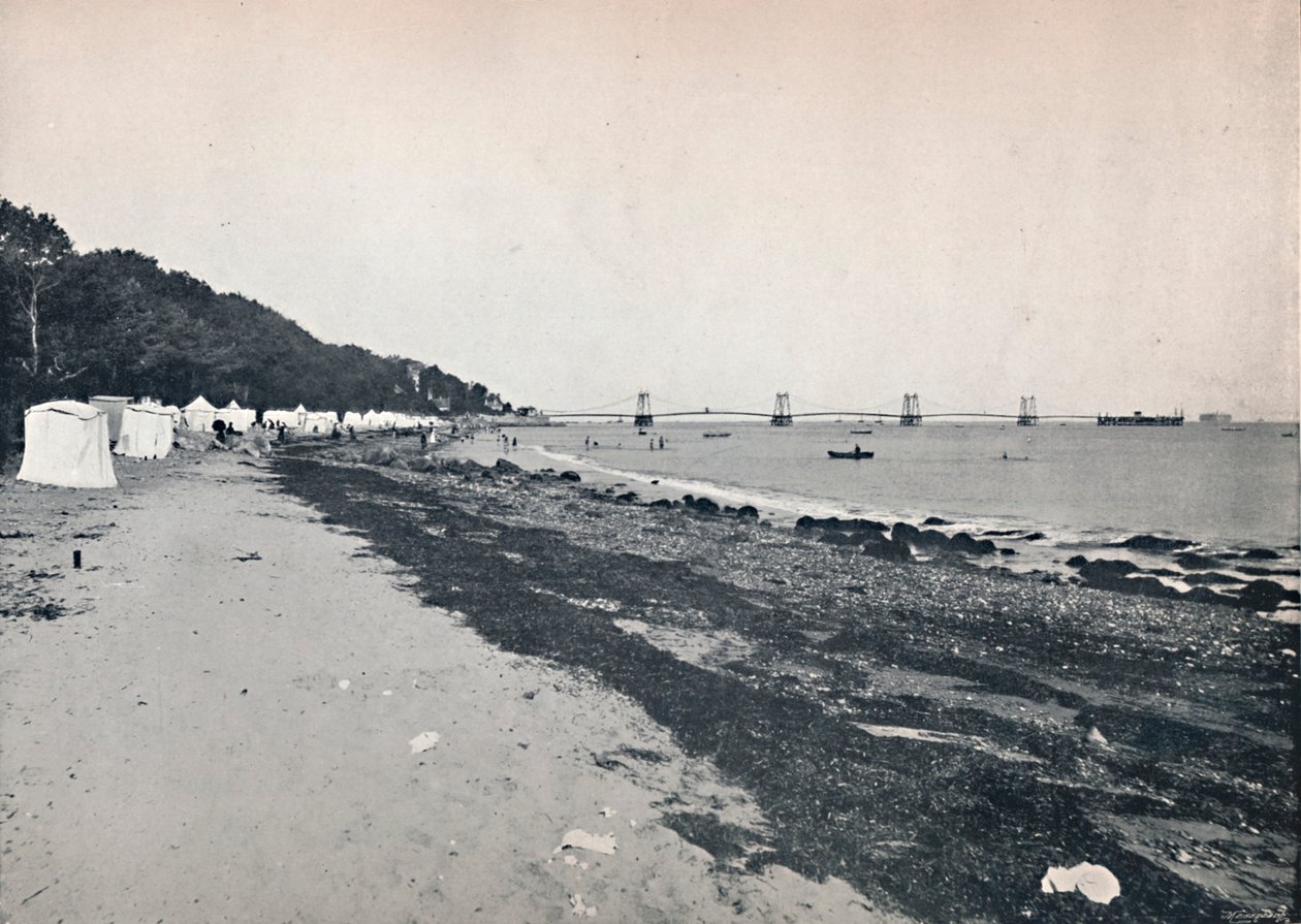 Merinäköala - The Bathing Beach ja Suspension Pier, 1895 tekijältä Unbekannt