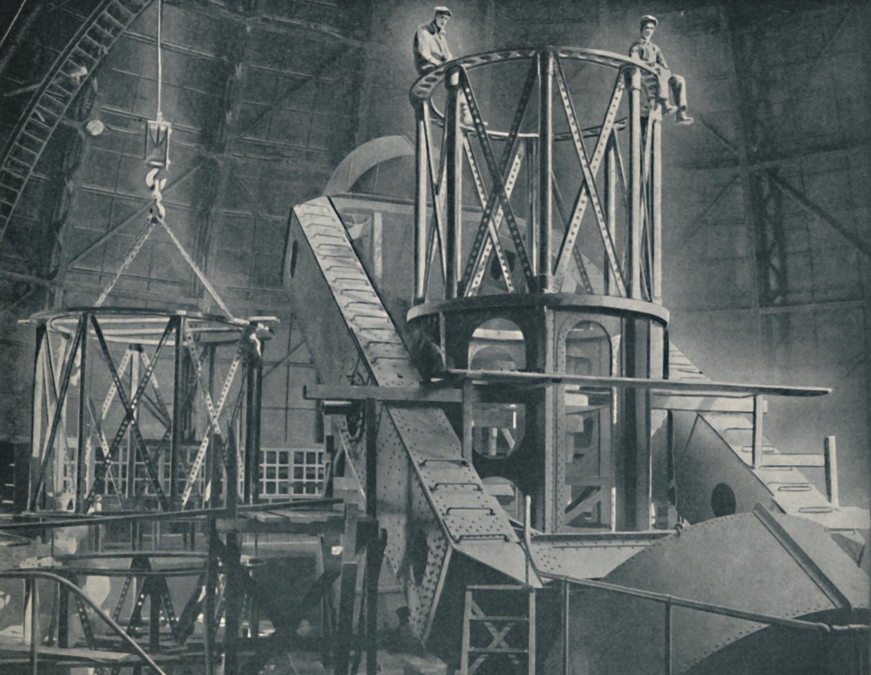 Osittainen kiinnitys Hookers-sylinterin valtava teräsrunko, c1935 tekijältä Unbekannt