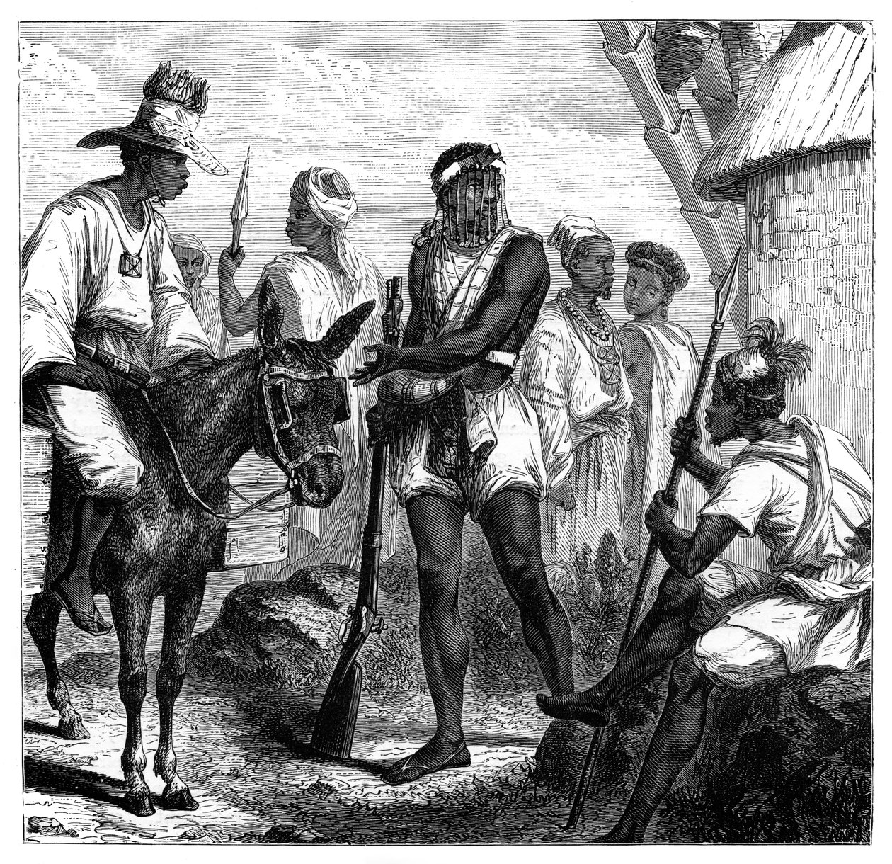 Senegalilaiset, 1890 tekijältä Unbekannt