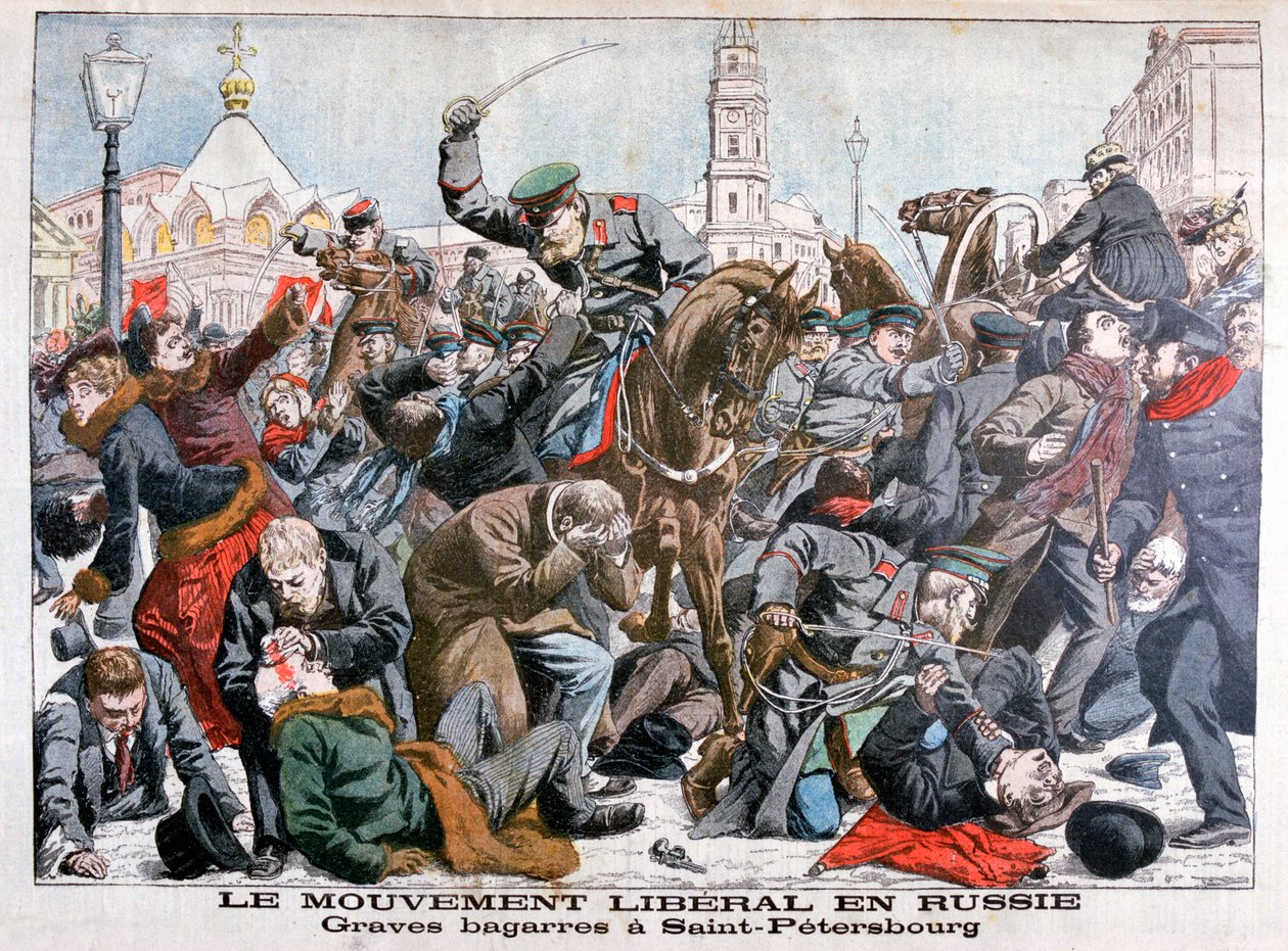 Liberaaliliikkeen vakavat taistelut Venäjällä, Pietari, 1904 tekijältä Unbekannt