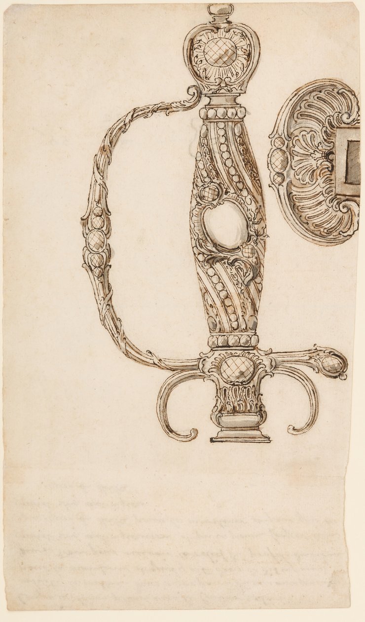 Neljän mallin setti pienimiekoille, n. 1725-80. tekijältä Unbekannt