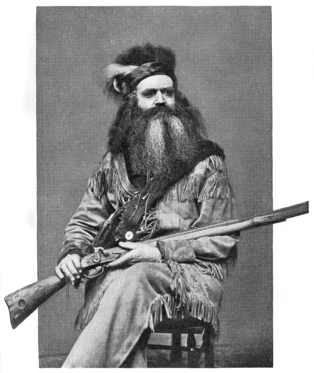 Seth Kinman, amerikkalainen metsästäjä, 1800-luku, 1908 tekijältä Unbekannt