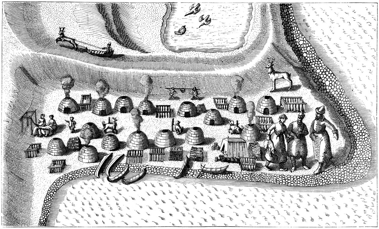 Asutus Venäjän Lapissa, 1594 tekijältä Unbekannt