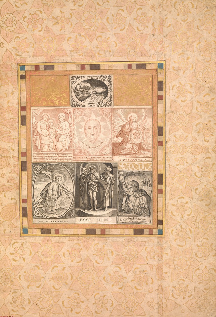 Seitsemän hartauskohtausta, Folio Bellini-albumista, n. 1600. tekijältä Unbekannt